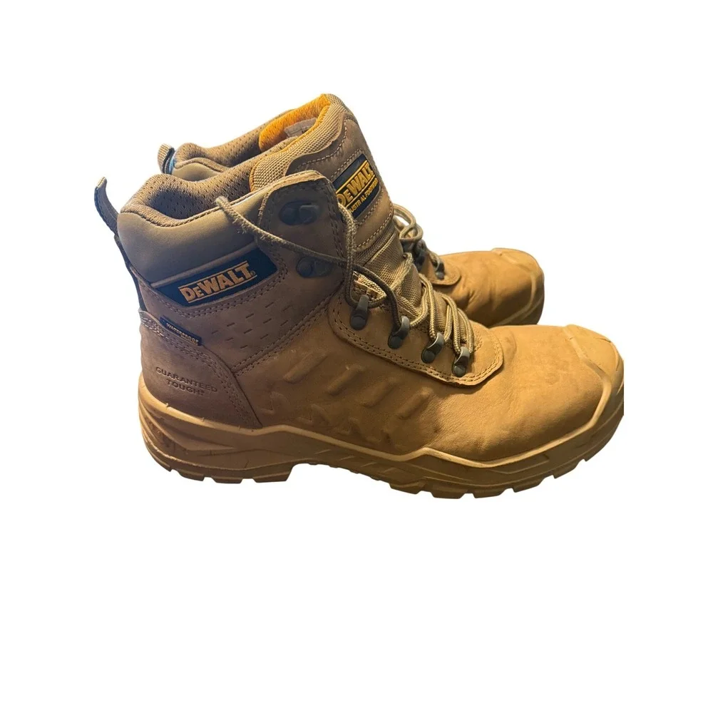 DeWALT Work Boots 11X Tan‎ Waterproof Safety Toe EH Rated DXWP10056 FLAW
